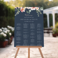 Eucalyptus Garden Rose Alphabetical Seating Chart