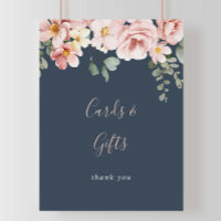 Eucalyptus Garden Rose Floral Cards and Gifts Sign