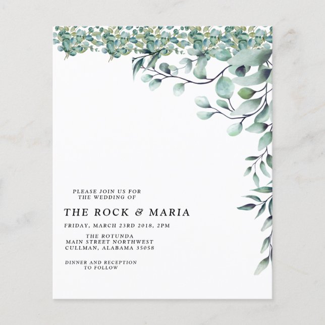 Eucalyptus generery wedding (Front)
