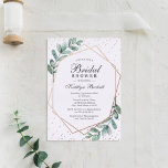 Eucalyptus Geometric Bridal Shower Real<br><div class="desc">Celebrate in style with these stylish and very trendy bridal shower invitations. This design is easy to personalise with your special event wording and your guests will be thrilled when they receive these fabulous invites.</div>