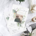 Eucalyptus Glow Vertical Photo Save the Date<br><div class="desc">Get your guests excited and ready to celebrate your wedding or party with your Eucalyptus Glow Vertical Photo Save the Date Card.</div>
