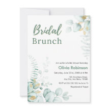 Eucalyptus Gold Bridal Brunch Bridal Shower