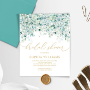 Eucalyptus & Gold Bridal Shower Invitation