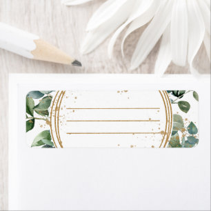 Eucalyptus Gold Glitter - Green Wedding