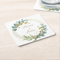 eucalyptus gold greenery Monogram 