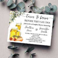 Eucalyptus Gold Tacos & Brews Couples Shower