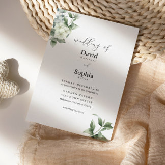 Eucalyptus Grace Wedding Invitation