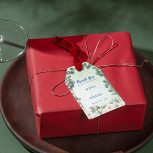 Eucalyptus Green Botanical Wedding Favor Thank You Gift Tags