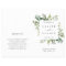Eucalyptus Green Foliage Wedding Ceremony Program