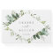 Eucalyptus Green Foliage Wedding Guest Book