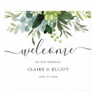 Eucalyptus Green Foliage Wedding Welcome Sign