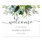 Eucalyptus Green Foliage Wedding Welcome Sign