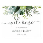 Eucalyptus Green Foliage Wedding Welcome Sign