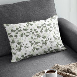 Eucalyptus Green leaves pattern gardener Lumbar Cushion<br><div class="desc">Refresh your living space with the Eucalyptus Green Leaves Pattern Gardener Lumbar Pillow. This beautiful lumbar pillow showcases a captivating pattern of eucalyptus leaves in shades of soft green and dark green, creating a natural and soothing ambiance. The intricate design features leaves that intertwine gracefully, adding depth and visual interest...</div>