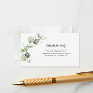 Eucalyptus Greenery Books for Baby Enclosure Card