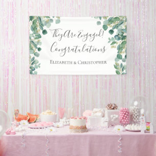 Eucalyptus Greenery Botanical Engagement Banner