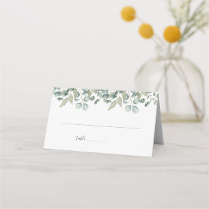 Eucalyptus Greenery Botanical Wedding Place Card