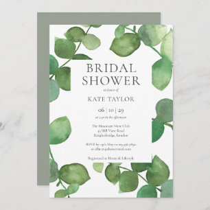 Eucalyptus Greenery Bridal Shower Invitation