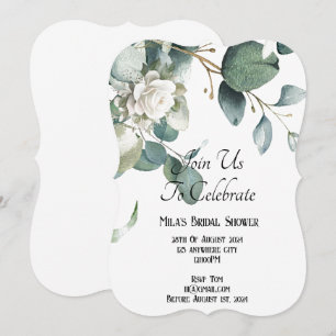 EUCALYPTUS GREENERY BRIDAL SHOWER INVITATION