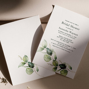 Eucalyptus Greenery Bridal Shower Invitation
