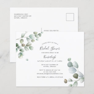 Eucalyptus Greenery Bridal Shower Invitation