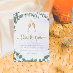 Eucalyptus Greenery Bridal Shower Thank You<br><div class="desc">Watercolor eucalyptus thank you cards to match our "Brunch & Bubbly Eucalyptus Greenery Bridal Shower" invitations. View the collection linked on this page or visit our store for more bridal shower designs.</div>