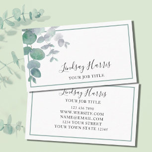 Eucalyptus Greenery  Business Card