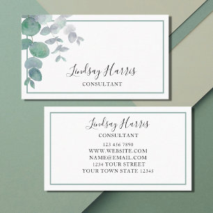 Eucalyptus Greenery Consultant Business Card