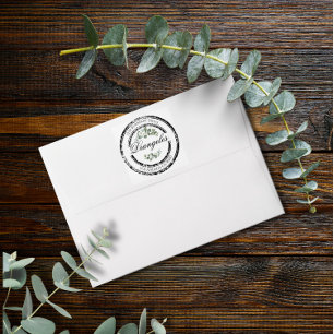 Eucalyptus Greenery Elegant Return Address Envelope