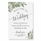 Eucalyptus & Greenery Elegant Wedding Welcome Sign