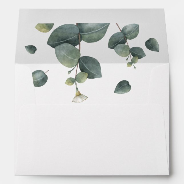 Eucalyptus Greenery  Envelope (Back (Bottom))