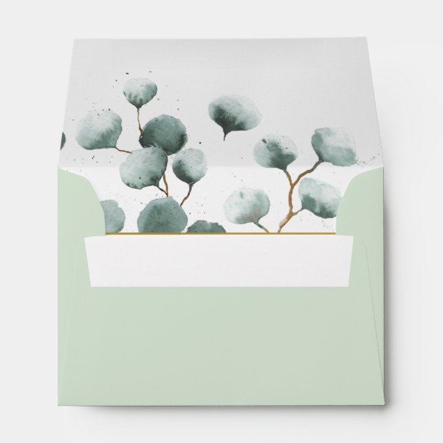 Eucalyptus Greenery Envelopes (Back (Bottom))