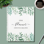 Eucalyptus Greenery Ferns  Planner<br><div class="desc">This botanical Planner is decorated with watercolor eucalyptus greenery and woodland ferns Easily customisable with a year and your name. Use the Design Tool to change the text size, style, or colour. Because we create our own artwork you won't find this exact image from other designers. Original Watercolor © Michele...</div>