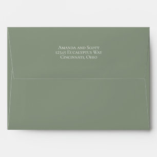 Eucalyptus Greenery Foliage Details Envelope