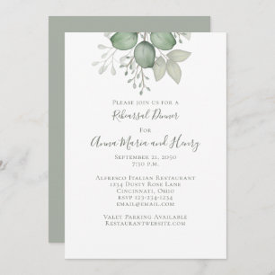 Eucalyptus Greenery Foliage Invitation