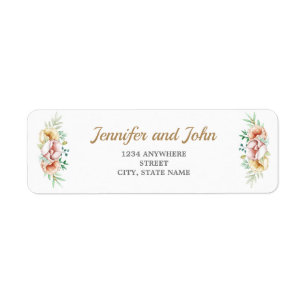 Eucalyptus Greenery Foliage Wedding Return Address