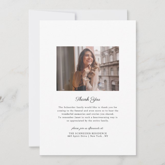 Eucalyptus Greenery | Funeral Memorial Program Invitation (Front)