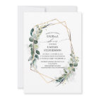 Eucalyptus Greenery Geometric Modern Bridal Shower
