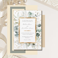 Eucalyptus Greenery Gold Elegant Wedding