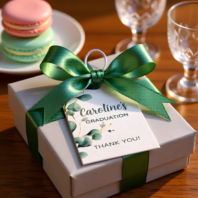 Eucalyptus Greenery Grad Party Gift Tags (Creator Uploaded)