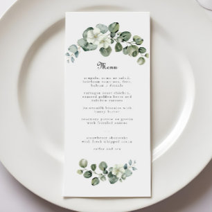 Eucalyptus Greenery Leaf Arch Wedding or Birthday Menu