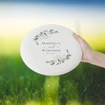 Eucalyptus Greenery Monogram Wedding Wham-O Frisbee<br><div class="desc">This beautiful design with its watercolor eucalyptus greenery can be personalised with the couple's names and wedding date.</div>