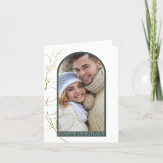 Eucalyptus Greenery Photo Arch Christmas Holiday Card