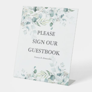 Eucalyptus Greenery Sign Our Guestbook Sign