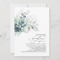 Eucalyptus Greenery Succulents Evening Reception I