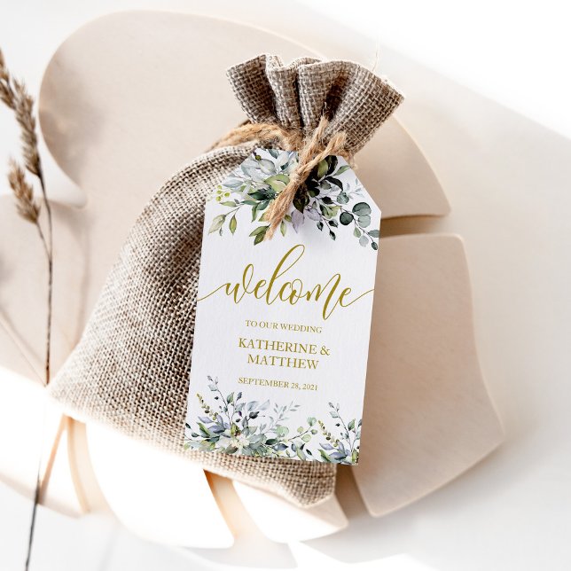 Eucalyptus Greenery Wedding Favour Tag (Creator Uploaded)