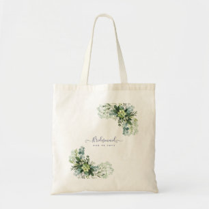 Eucalyptus Greenery Wedding Foliage Babys Breath Tote Bag