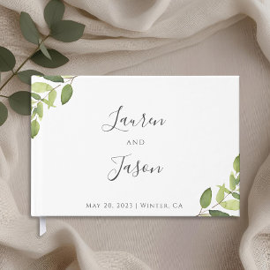 Eucalyptus Greenery Wedding Guest Book