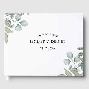 Eucalyptus Greenery Wedding Guest Book