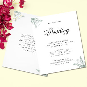 Eucalyptus Greenery Wedding Invitation